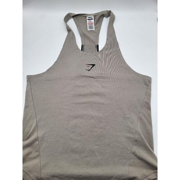 Gymshark Bold Stringer A1A5X-GBDG Lifting Racerback Tank Top - Picture 7 of 8